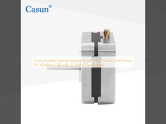 موتور پله‌ای هیبریدی قابل تنظیم با شفت توخالی Nema 14 با گشتاور 140mN.m و جریان 1.0A دارای گواهینامه CE و RoHS