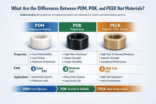 آخرین وبلاگ های شرکت در مورد چه ماده ای از آجیل باید انتخاب کنم: POM، POK یا PEEK