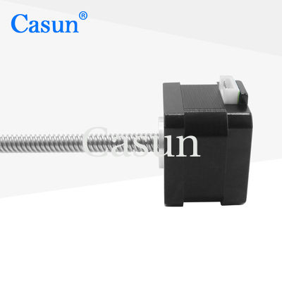 قیمت مناسب Nema 17 Tr8*8 200mm سرب پیچ الکتریکی خطی موتور محرک رشته 12V 28N.cm برخط