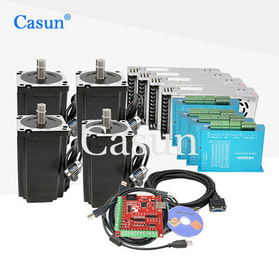 کیت دستگاه لیزر 86x86x107mm 4.5N.M NEMA 34 درایور کیت موتور پله ای حلقه بسته PSU Mach3