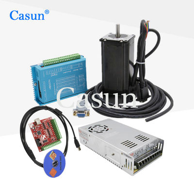 قیمت مناسب فروش داغ کیت های موتور پله ای حلقه بسته NEMA 34 8.5N.m 3 با انکودر مغناطیسی برای ماشین های CNC برخط
